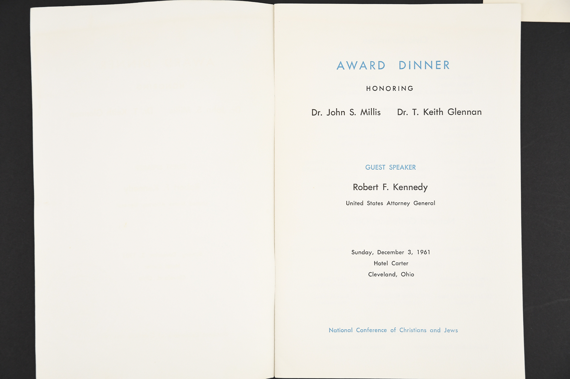Robert Kennedy (1925 - 1968) Original Signature on program. - Image 3 of 5