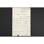 Edward VIII (1894 - 1972) A handwritten & signed letter.