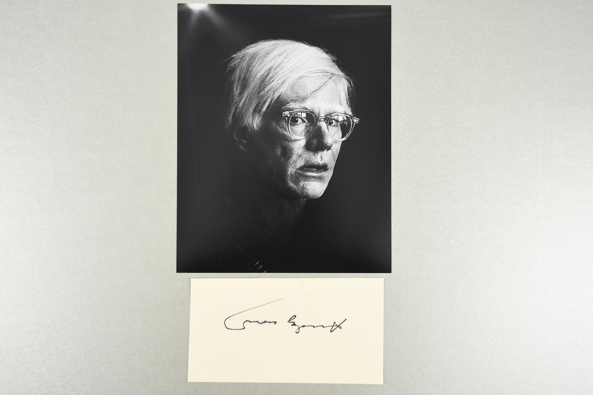 Andy Warhol (1928 - 1987) Original Signature.