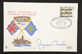 Margaret Thatcher (1925 - 2013) Original Signature on first day cover.