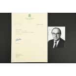 John Smith (1938 - 1994) (Labour Leader) Original Signature on Photograph.