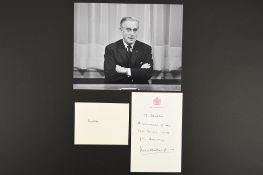 Louis Mountbatten (1900 - 1979) Original Signature Circa 1971.