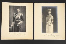 King George V & Queen Mary Original Signatures on "official" photographs.