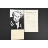 Agatha Christie (1890 - 1976) Original Signature on card.