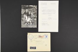 Grace Kelly & Prince Rainier of Monaco. (1929 - 1982) & ( 1923 - 2005) Signed family photograph.