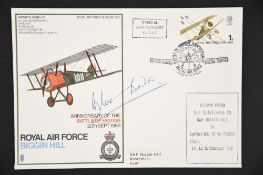 Douglas Bader (1910 - 1982) Original Signature on First Day Cover.