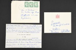 Edward & Wallis (1894 - 1972) & (1896 - 1986) Original signatures of both, individually signed.