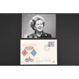 Margaret Thatcher (1925 - 2013) Original Signature on first day cover.