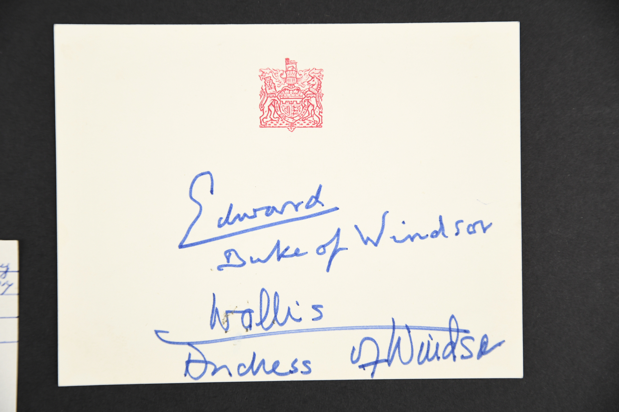 Edward & Wallis (1894 - 1972) & (1896 - 1986) Original signatures of both, individually signed. - Image 3 of 4