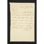 Duke of Wellington (1769 - 1852) A signed, handwritten letter.