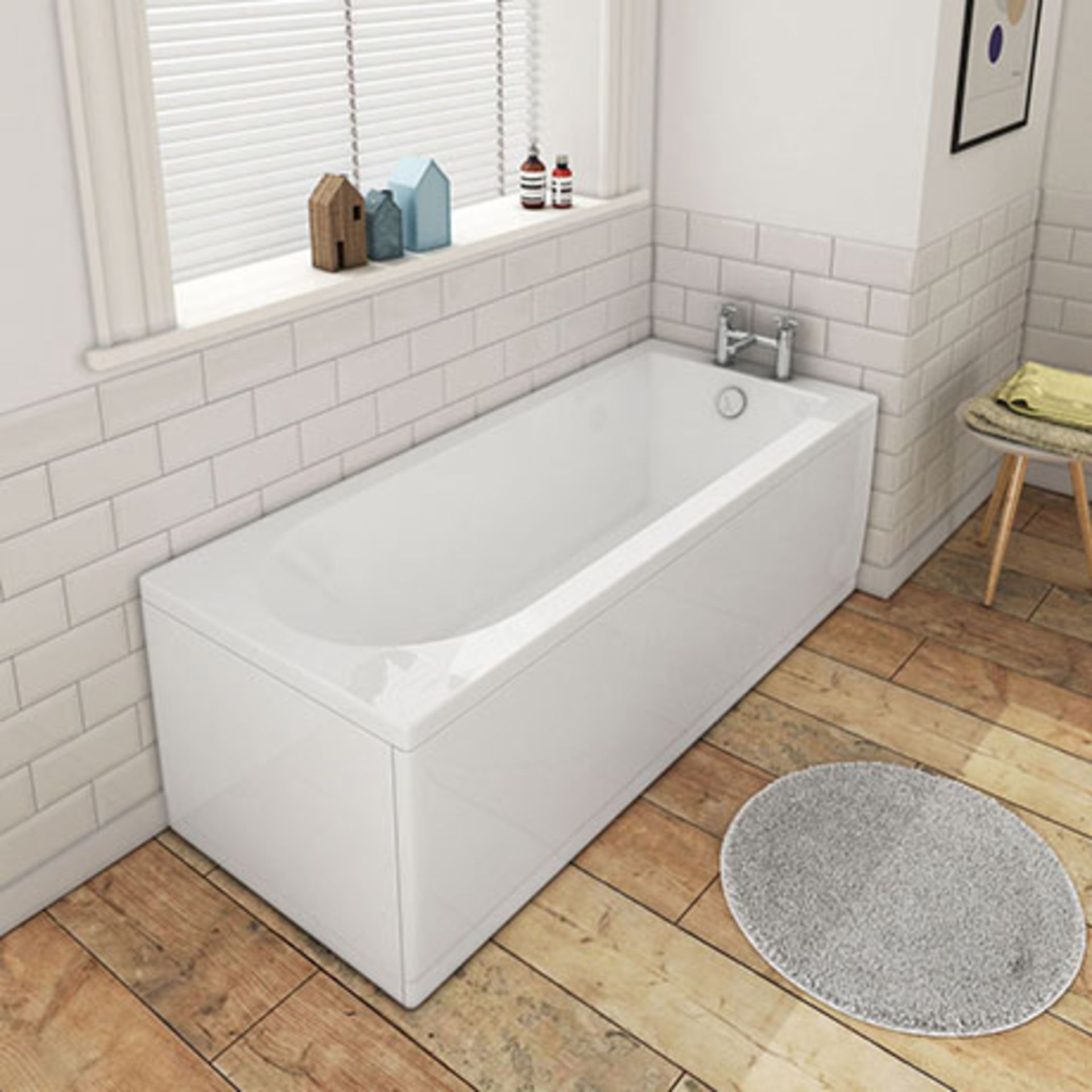 New (L4) 1600 x 700 Round Single Ended Bath. Size: 1600 x 700mm Product Type: Single Ended Bat...