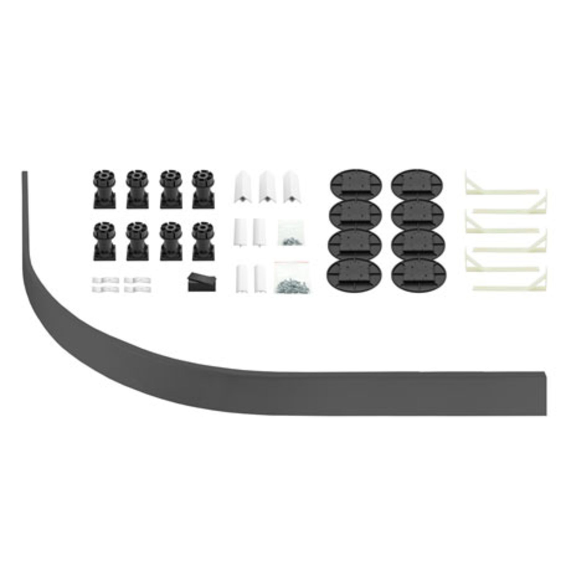 New Panel Riser Kit For Grey Slate Quadrant + Offset Quadrant Trays. Koqkitv2Gy. Kit Includes ...