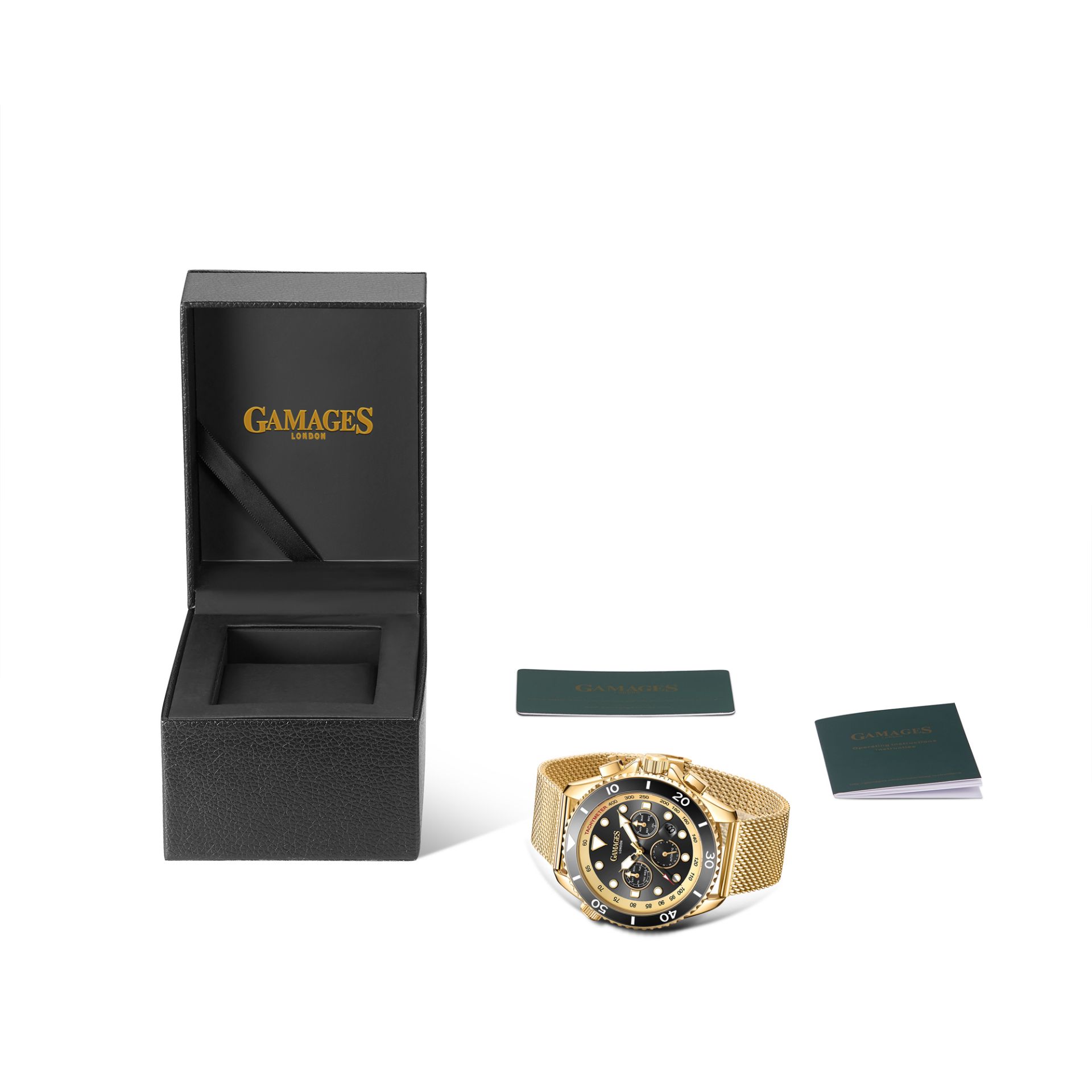 Limited Edition Hand Assembled Gamages Sports Timer Automatic Gold Ð 5 Year Warranty & Free Delivery - Image 2 of 5