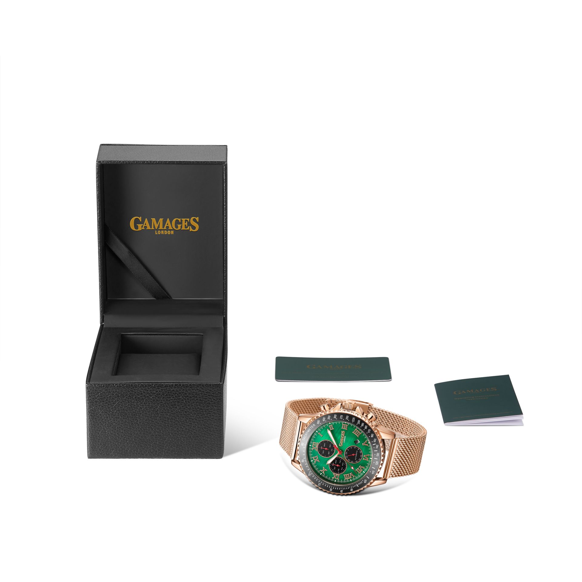 Ltd Edition Hand Assembled Gamages Pinnacle Automatic Rose GreenÐ 5 Year Warranty & Free Delivery - Image 2 of 5