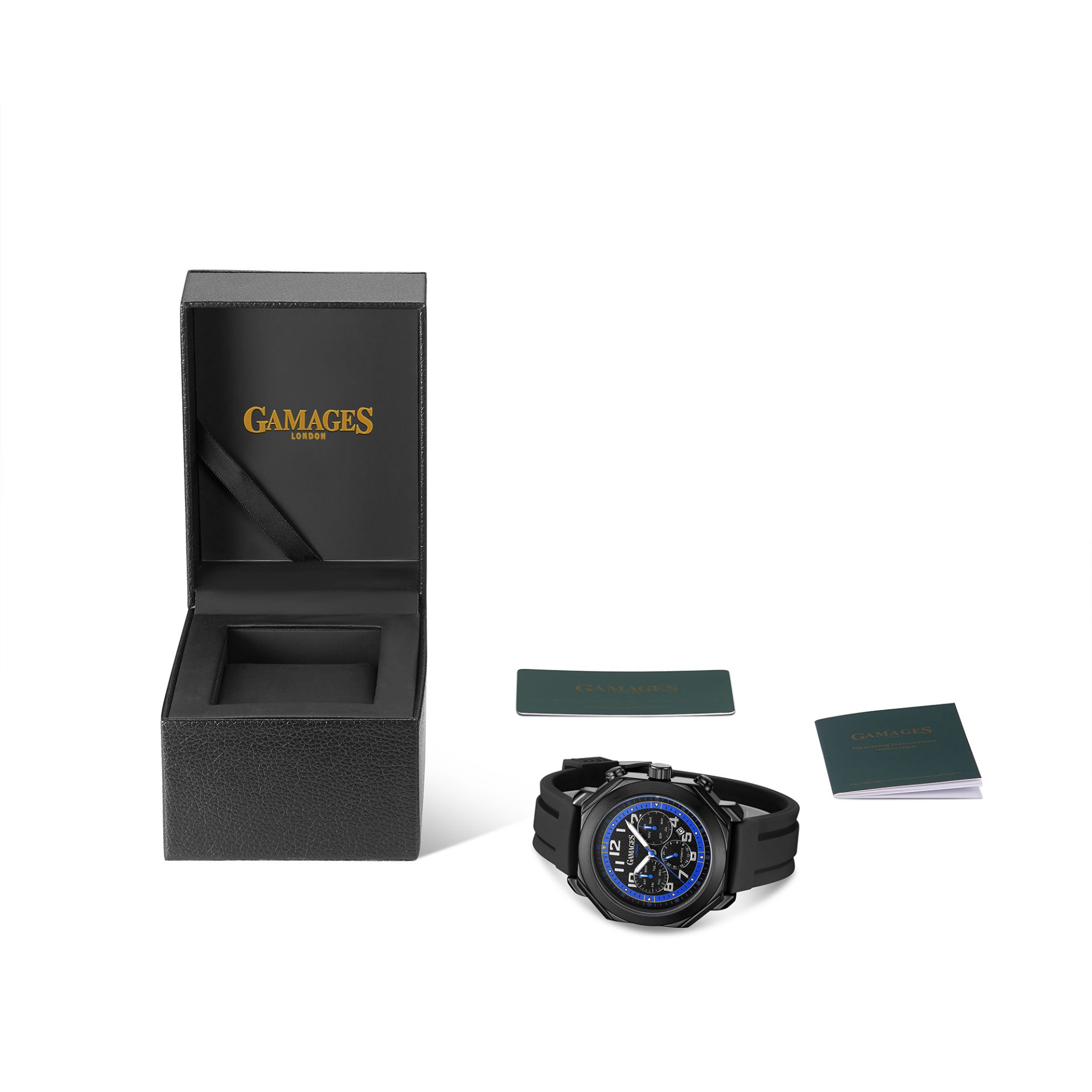 Limited Edition Hand Assembled Gamages Contemporary Automatic Blue Ð 5 Year Warranty & Free Delivery - Image 2 of 4