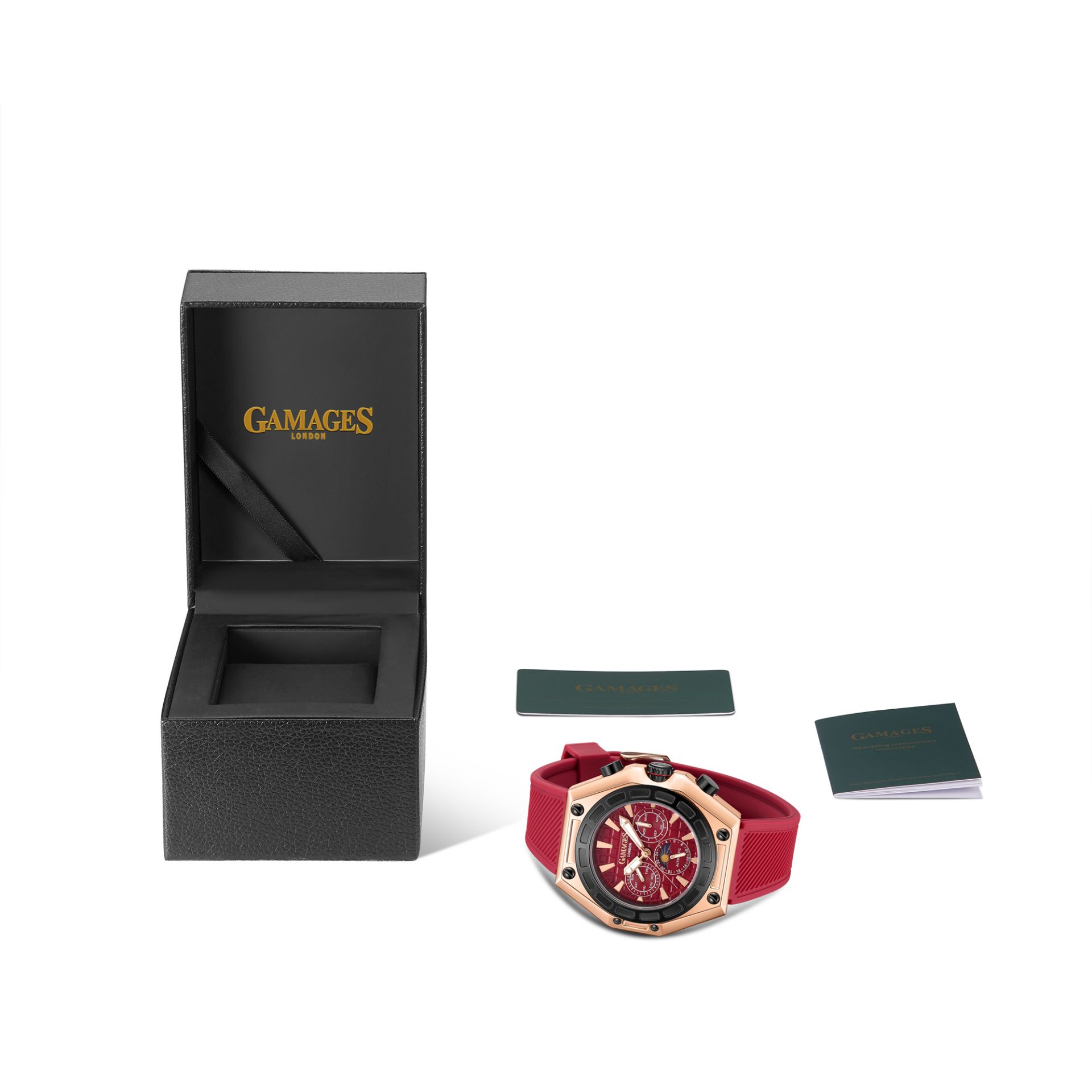 Limited Edition Hand Assembled Gamages Vault Automatic Rose Red Ð 5 Year Warranty & Free Delivery - Image 2 of 5