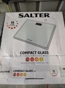 Salter compact glass scales RRP £13 Grade U