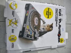 Cat Playhouse flatpack DJ cat scratcher RRP £19.99 Grade U