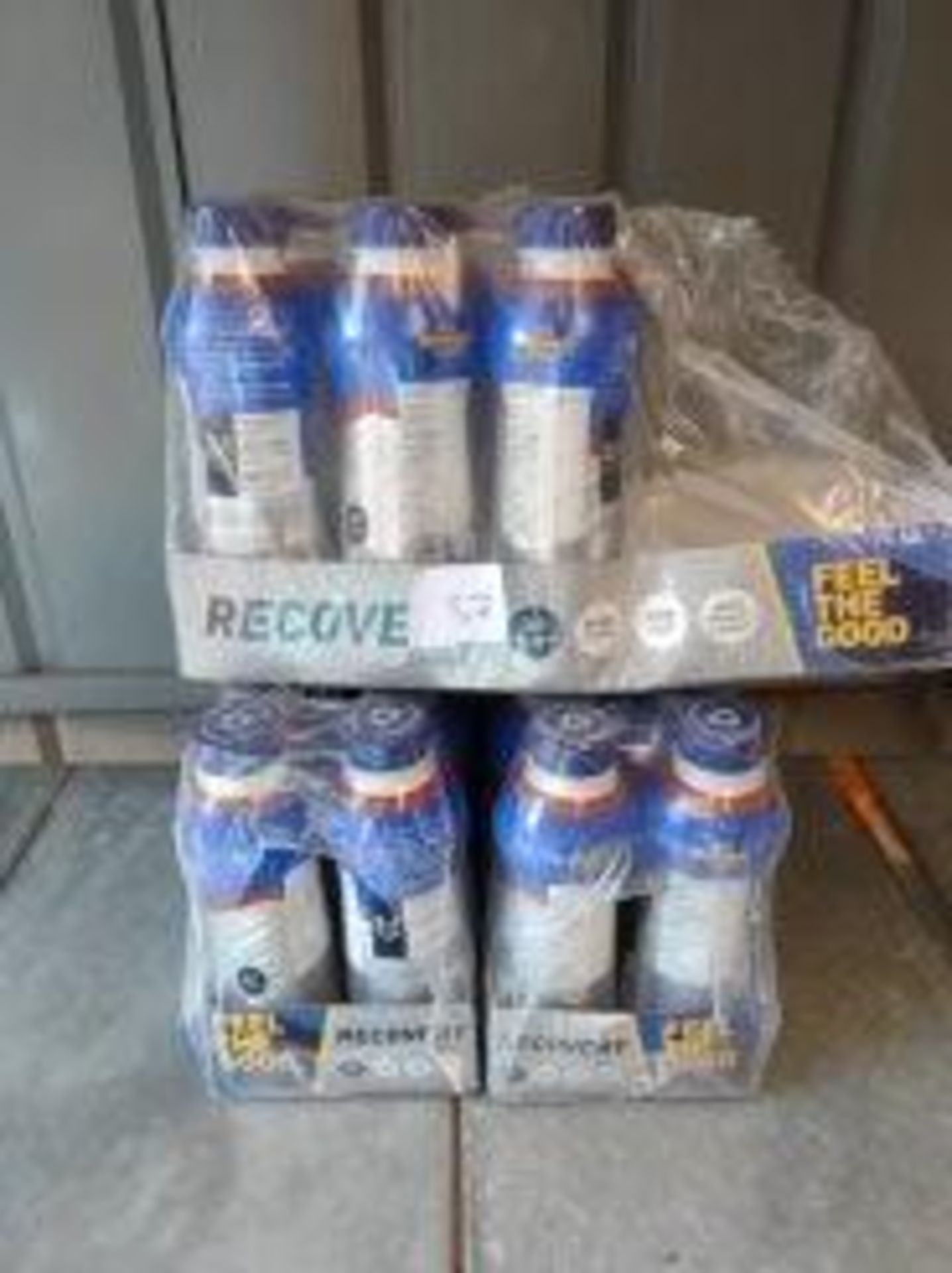 Approx. 26 bottles of feel the good recovery protein shakes BBE 16/06/20 RRP £26 Grade U