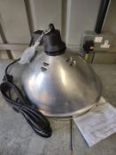 Large metal heat lamp shade (2 pin plug) RRP £25 Grade U