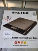 Salter Arc pro stainless steel electronic scales Ð RRP £20 Grade U