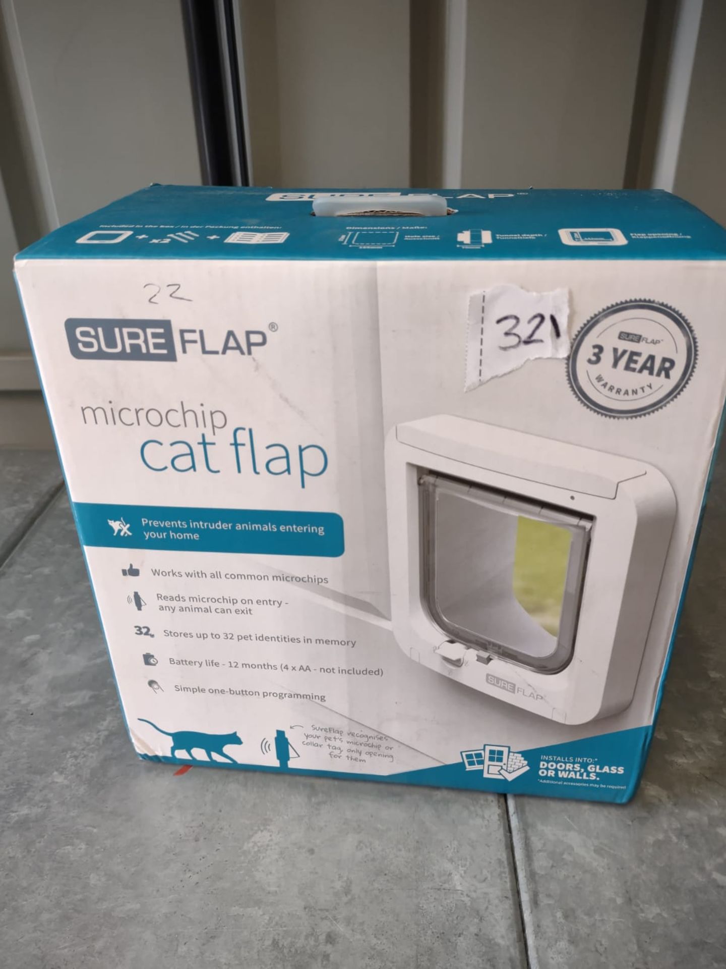 Sureflap microchip cat flap RRP £55 Grade U