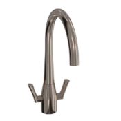 New (E126) Abode: Fluid Brushed Nickel Tap At1170. Tap Height: 360mm Spout Reach: 220mm Spo ___New
