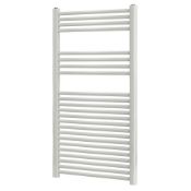 (Rk1001) New 1200 x 600mm Towel Radiator White. High Quality Powder-Coated Steel Construction .