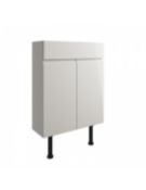 New (J28) Valesso 600mm Slim Vanity Unit 2Dr LH -Light Grey. RRP £320.00. Furniture Range Com
