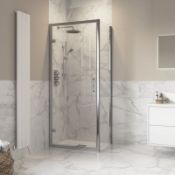 New Twyford's 700x700mm Hinged Door Shower Enclosure. RRP £364.99. Easy Clean Glass Treatment