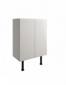 New (J22) Valesso 600mm Base/Wall Unit -Light Grey. RRP £285.99. The Valesso Modular Furniture