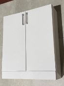 New (H148) Volta 710mm Floor Standing 2-Door Vanity Unit With Basin Wide - White Gloss. RRP £