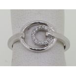 18ct (750) White Gold Diamond Dress Ring