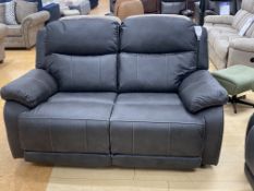 Brand New Boxed Arden 2 Seater Reclining Sofa in Charcoal Fabric