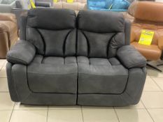 Brand New Boxed Dartford 2 Seater Dark Grey Reclining Sofa