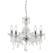 (R5I) Lighting. 8 Items. 2x Light Boutique Marie Teresa 5 Light Chandelier, 1x The Lighting Studi