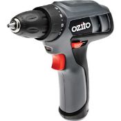 (R10F) 2 Ozito Items. 1x 12V Drill Driver (CDL 1200U) ) & 1x Angle Grinder (AGS 4050U). Both Ex D