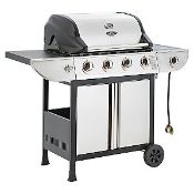 (R4P) 1x Uniflame Classic 4 Burner Propane Gas Grill With Side Burner (Appears Clean, Unused)