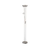 (R6A) 4x Mixed Chrome Tall Floor Lamp To Inc Parent & Child