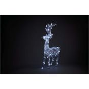 (R10D) Christmas. 3 Items. 1x Spun Acrylic LED Reindeer Outdoor Large, 1x Spun Acrylic LED Reinde