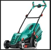 (R7E) 2x Bosch Rotak 37-14 Ergo Corded Lawn Mower