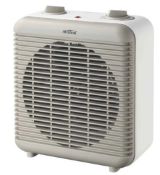 (R7F) 5 Heating Items. 1x Dimplex GloFan Neaon Fan Heater 2kW, 2x Stylec Retro Cube Fan Heater &