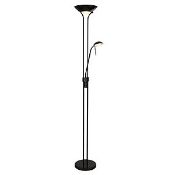 (R6L) 2x The Lighting Collection Black Father & Child Floor Lamp