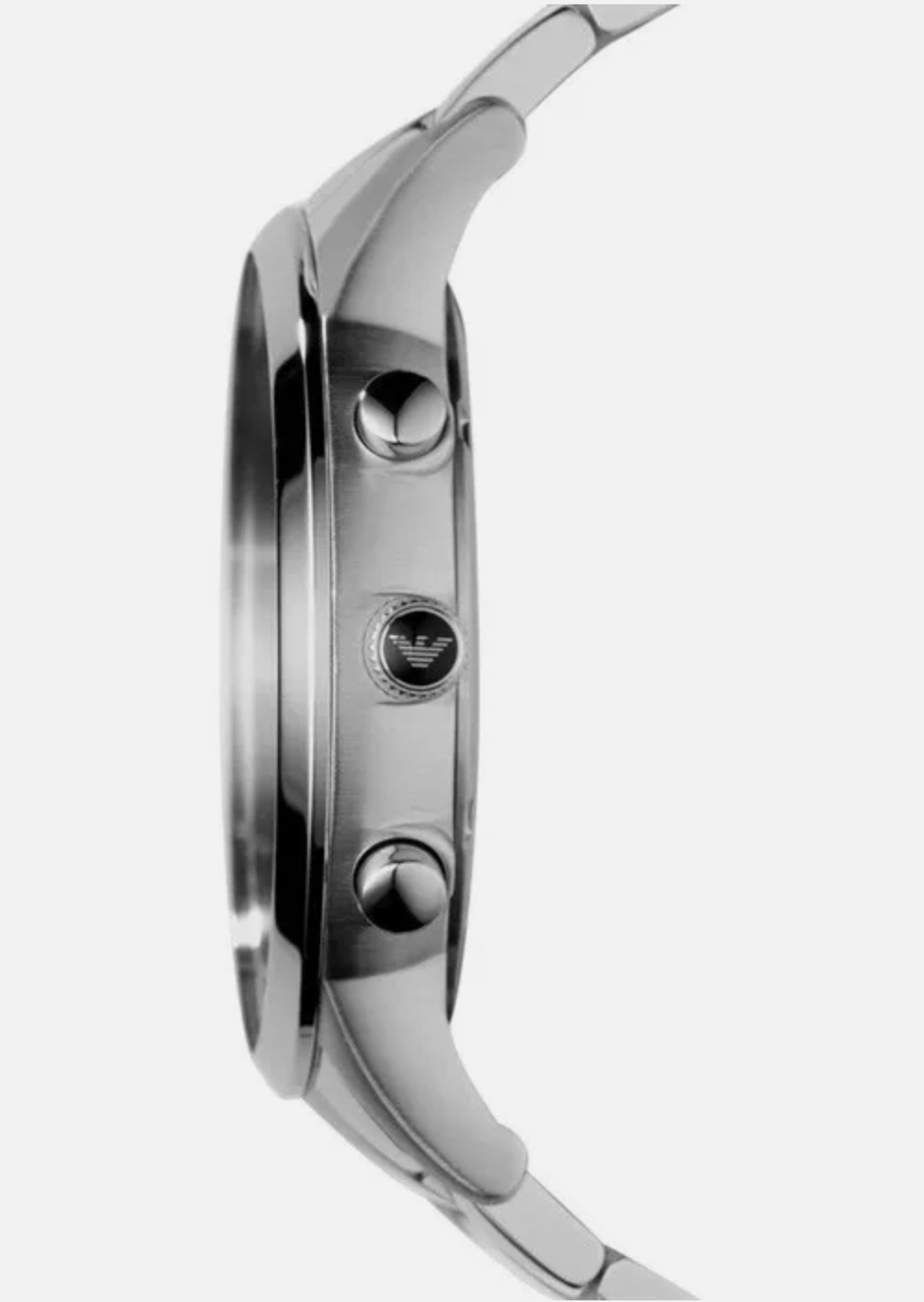 Emporio Armani AR2460 Men's Black Face Stainless Steel Bracelet Chronograph Watch     Emporio Armani - Image 6 of 8