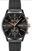 Hugo Boss 1513811 Men's Associate Stainless Steel Mesh Band Chronograph Watch