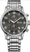 Hugo Boss Men's Black Aeroliner Multi-Functional Chronograph Watch 1513181  Hugo Boss Men's