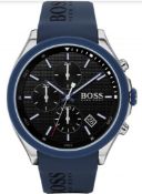 Hugo Boss 1513717 Men's Velocity Blue Silicone Strap Chronograph Watch  Model: HB 1513717.Case: