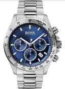 Hugo Boss 1513755 Men's Hero Lux Sport Silver Bracelet Chronograph Watch  Model: HB 1513755.Case: