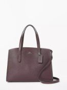Coach Charlie Leather Carryall Tote Bag