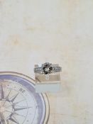 18ct white gold diamond set engagement ring